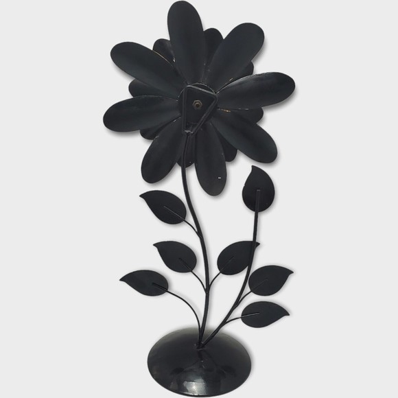 Metal Flower Foiled And Lacquered Copper And Pewter Table Top Decoration 18.7" - Picture 2 of 11